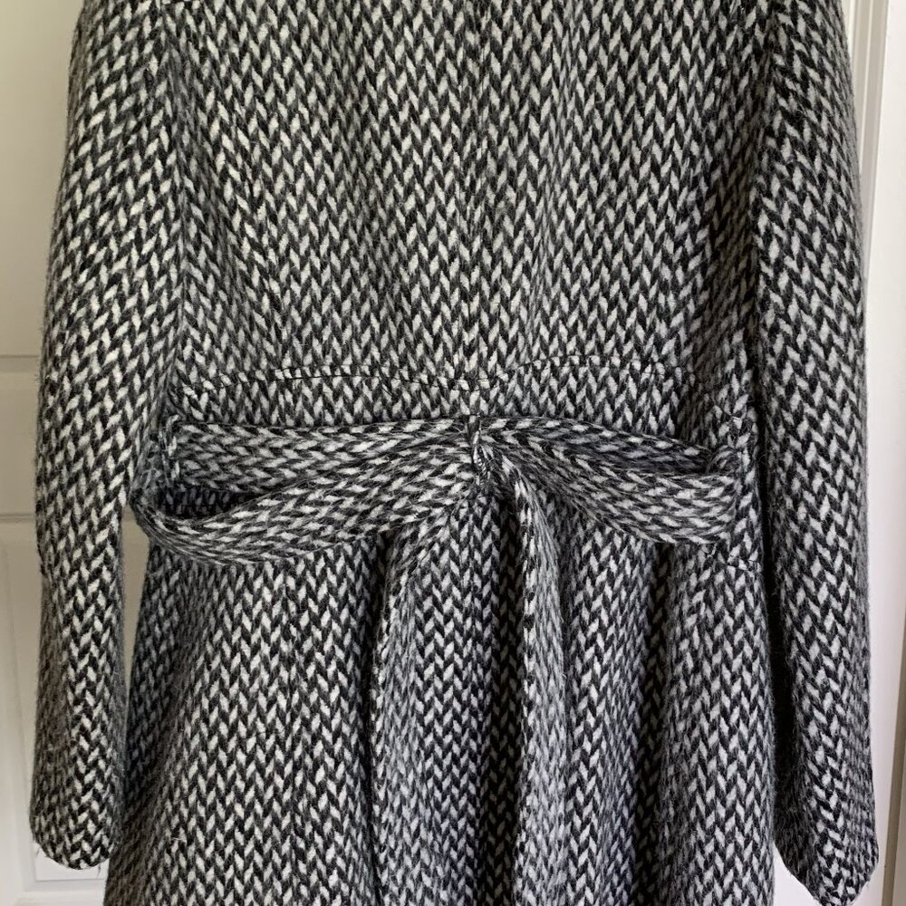 Kenneth Cole New York Black Grey Wool Jacket Coat